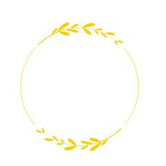 Gold Emblem Of Laurel Wreath
