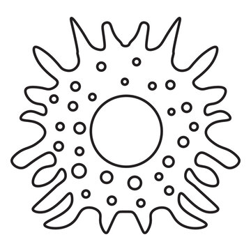 macrophage line icon