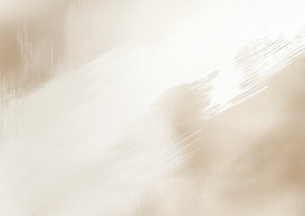 Obraz premium Abstract background with a light beige color and white brush strokes creates a subtle texture