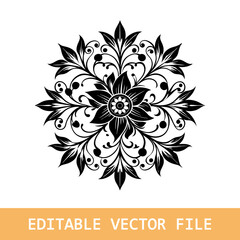 Doodle Difficult Circle Abstract Adult for Coloring book page