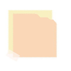 Fototapeta premium Ripped Aesthetic Note Paper