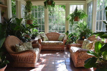 Fototapeta premium interior of a garden