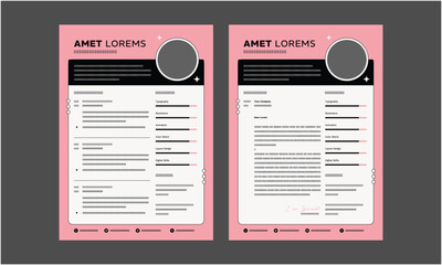 Resume CV. Clean Resume Layout, Minimalist resume cv template, Resume design template
