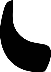 Basic art of Arabic letter of alphabet or basic Arabic symbol use in their language.