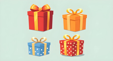 Fototapeta premium set of gift boxes