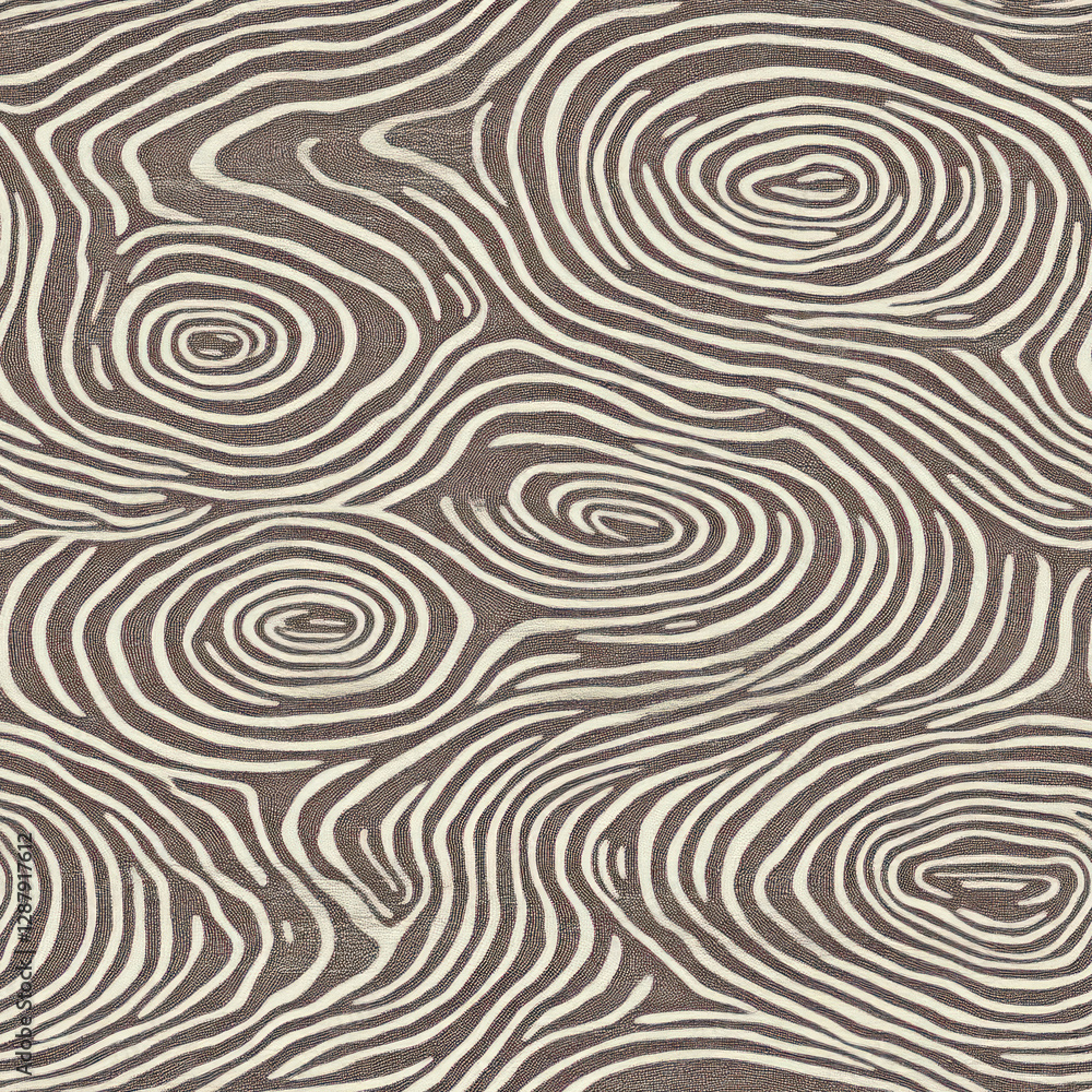 Poster seamless pattern of woodgrain abstract swirl pattern imitating timber grain texture and formation in