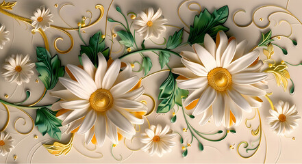 3D wallpaper with stretch ceiling decoration design in white color featuring modern abstract patterns and minimalist interior aesthetic