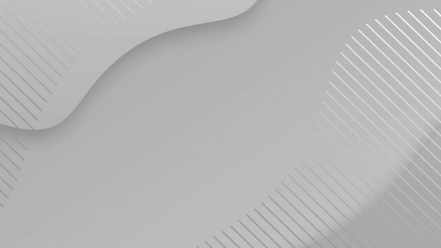 Trendy smooth gray dynamic creative background. Abstract geometric modern animation.