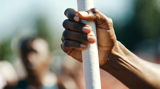 1_Relay team passing the baton in a track and field event