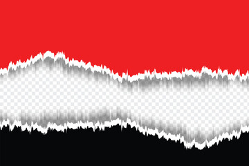 Red and Black Torn Paper Background