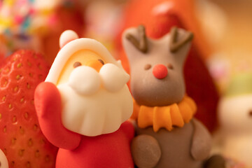 サンタクロースとトナカイ