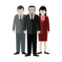 Business Character Leaders Of Team