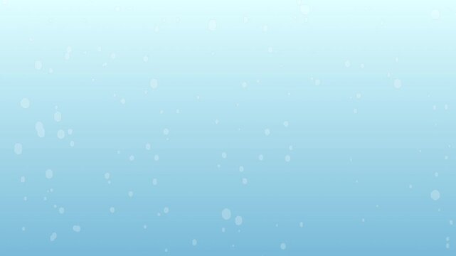 舞い降りる雪　ブルーグラデーション　グラフィック素材