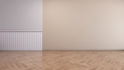 Empty room with Wall Background. 3D illustration, 3D rendering