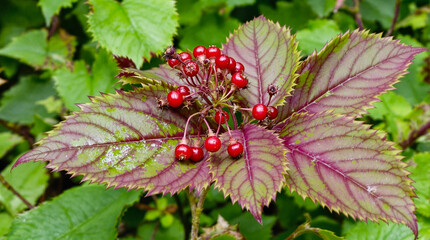 red berries on a branch