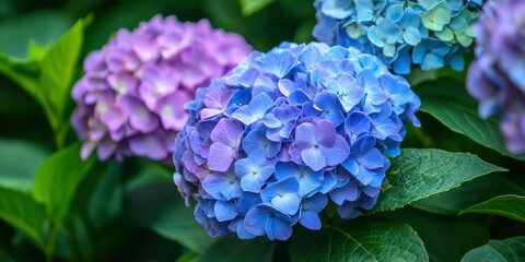  Cluster Hydrangeas Shades Blue