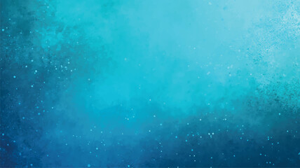 Obraz premium Abstract digital artwork with a serene gradient background of blue and turquoise with star-like specks