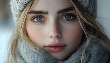 Winter Portrait, Girl, Outdoors