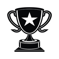 gold cup isolated on white background