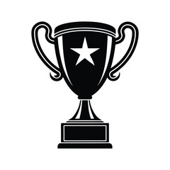 gold cup isolated on white background