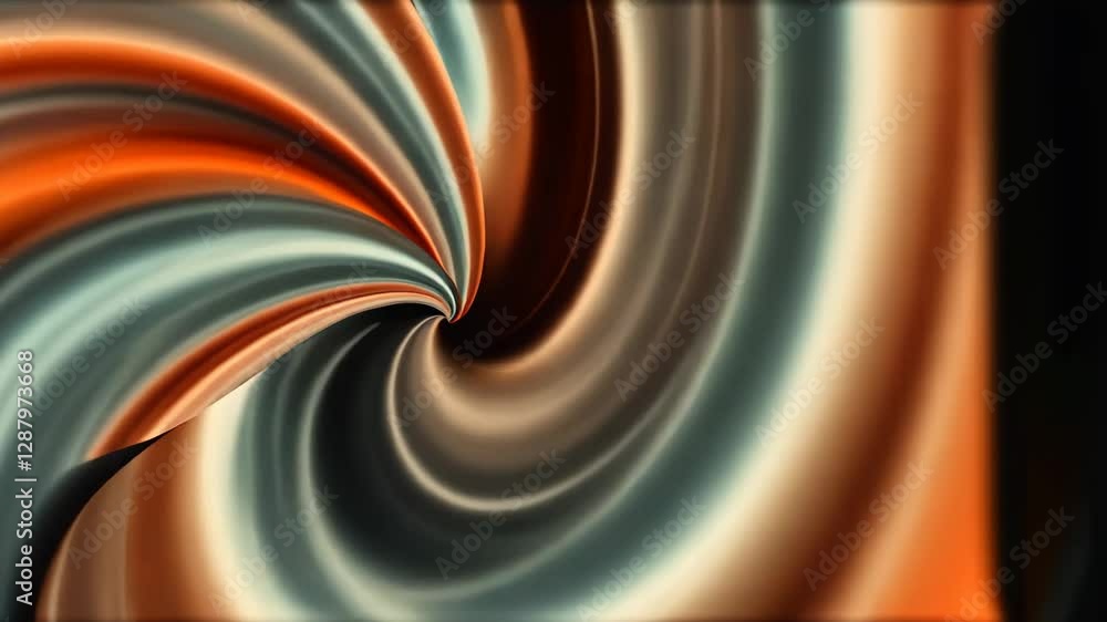 Poster a colorful wave with orange and blue streaks. the wave is surrounded by a purple background. the col
