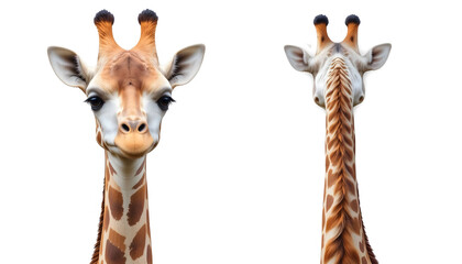 Giraffe Face & Neck: Animal Collage -  Bold Colors and Textures