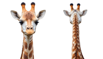 Giraffe Face & Neck: Animal Collage -  Bold Colors and Textures