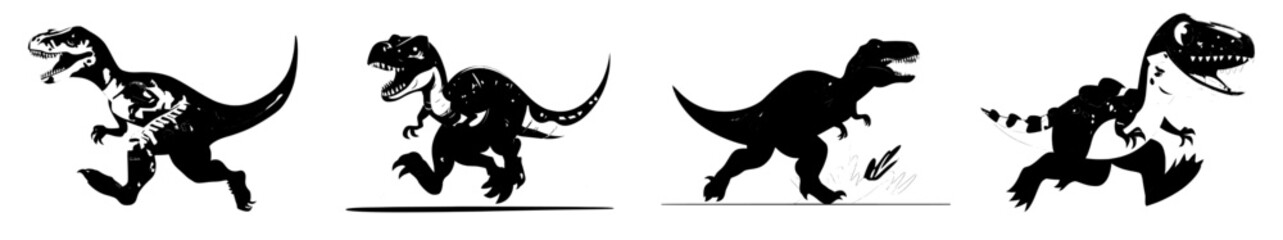 A cartoon character depicting a Velociraptor dinosaur, a prehistoric animal and ancient wildlife creature often studied in paleontology, is a Jurassic era monster and an extinct reptile predator now