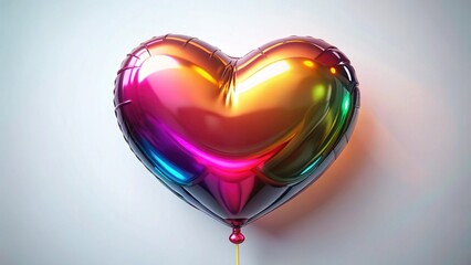 Vibrant Heart-Shaped Valentine's Day Balloon - Festive Romantic Decoration