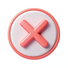 Obraz premium red cross icon , prohibition sign