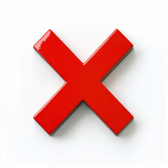 Fototapeta premium red cross icon , prohibition sign