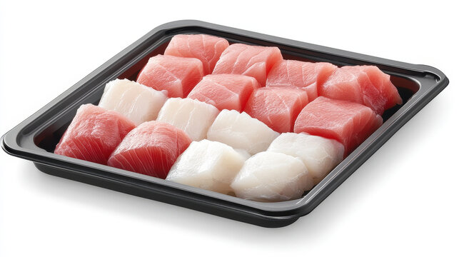Fresh sashimi platter featuring assorted fish cuts, perfect for sushi lovers