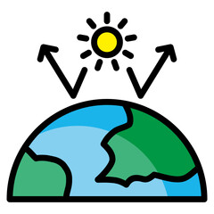 Greenhouse Effect  Icon Element For Design
