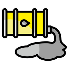 Oil Spill  Icon Element For Design