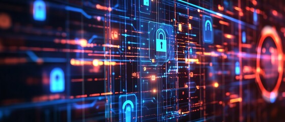 AI-driven cybersecurity measures protect businesses from attacks.