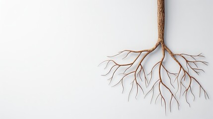 tree diagram with roots and branches symbolizes how foundational business values support the overall organizational structure.