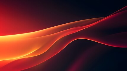 Fototapeta premium Dynamic abstract waves of red and orange, vibrant background texture, perfect for digital designs or creative projects.