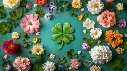 Vibrant Spring Flowers for Saint Patrick's Day