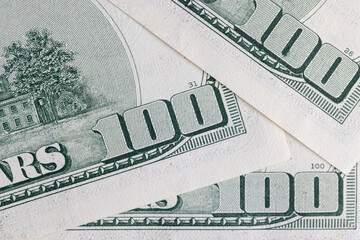American paper money dollars in denominations of 100