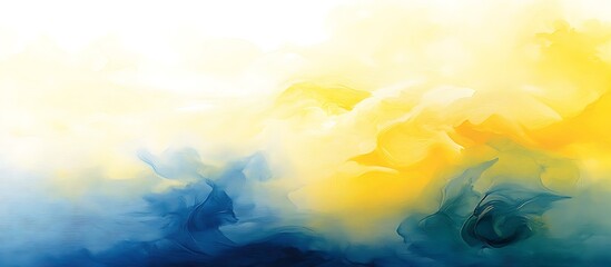 Abstract Blend of Yellow and Blue