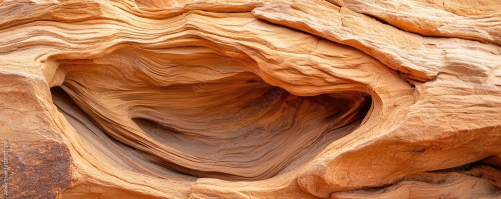 Poster weathering process concept. a close-up view of stunning rock formations with intricate lines and tex