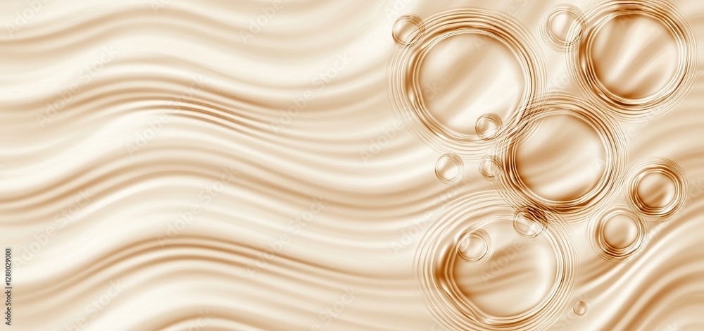 Poster the abstract background features a wave of clean and transparent water with visible texture and ripp