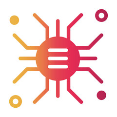 central chip Gradient icon