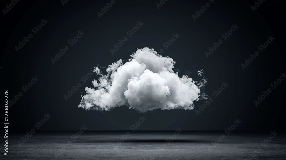 Poster a stock image of white clouds that have been isolated on a transparent background