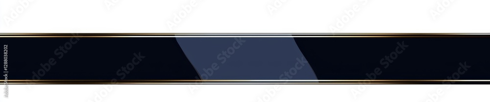 Poster digital illustration in png format featuring a blue banner with empty space on a transparent backdro