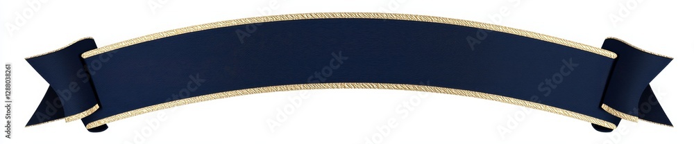 Poster digital png image of a blue banner, complete with transparent background and space for adding text o