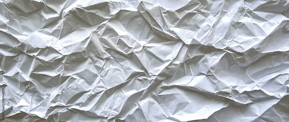 Poster a textured background featuring crumpled white paper with an overlay pattern