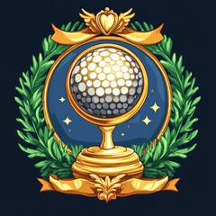 Obraz premium Championship Trophy Illustration