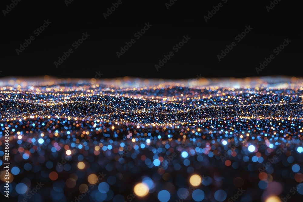Poster data transfer is depicted in this stock image through an abstract futuristic technology concept with