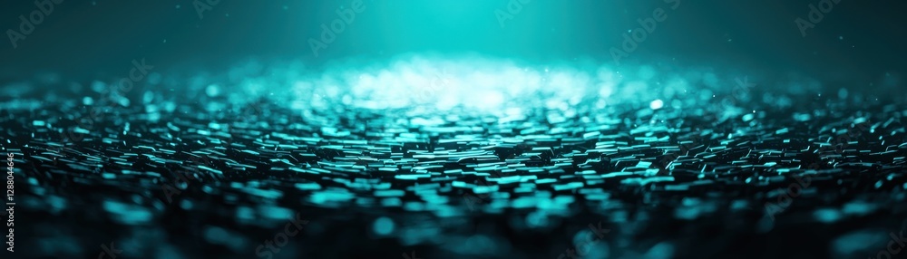 Aufkleber a serene underwater scene with shimmering light reflecting off the surface, creating a tranquil atmo